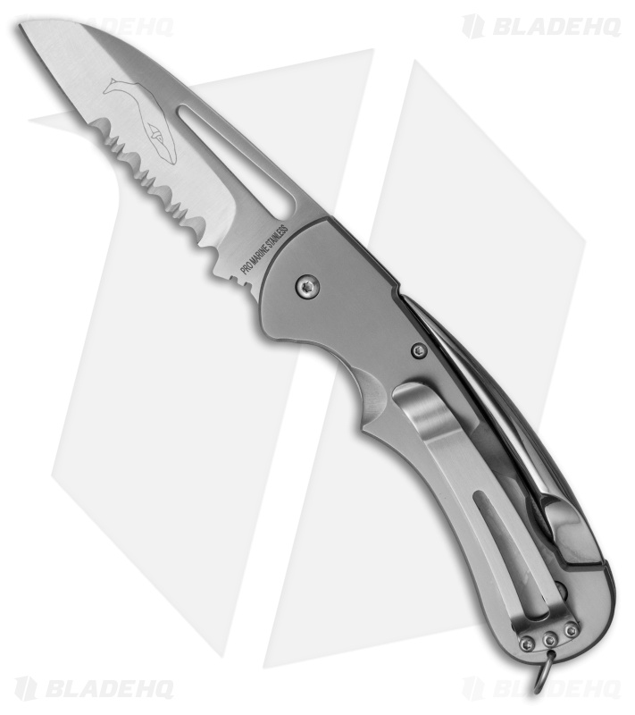 Myerchin Gen. 2 Captain Pro Frame Lock Knife Titanium (3.25" Satin Serr)