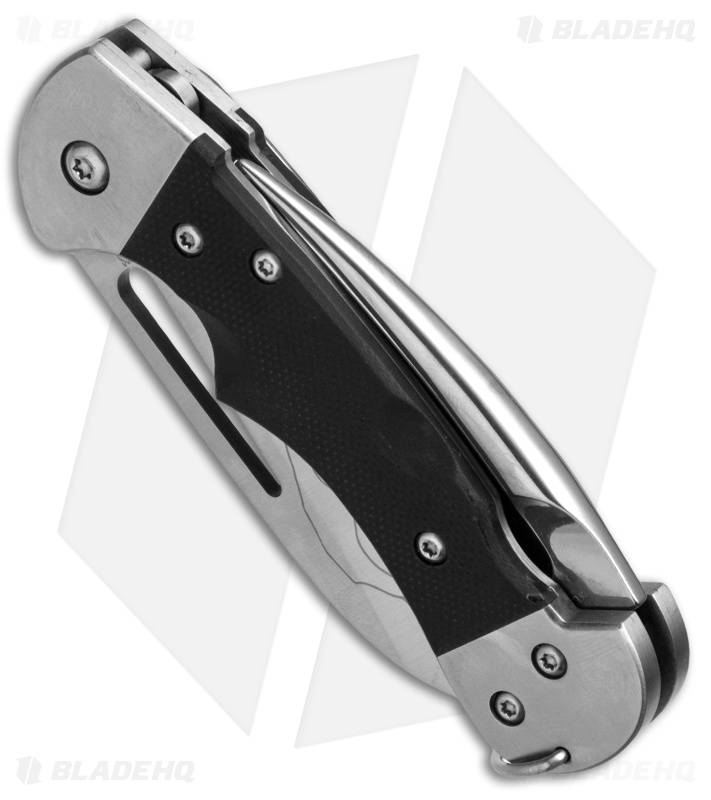 Myerchin Gen. 2 Crew Pro Liner Lock Knife Black G-10 (2.5" Satin Serr)