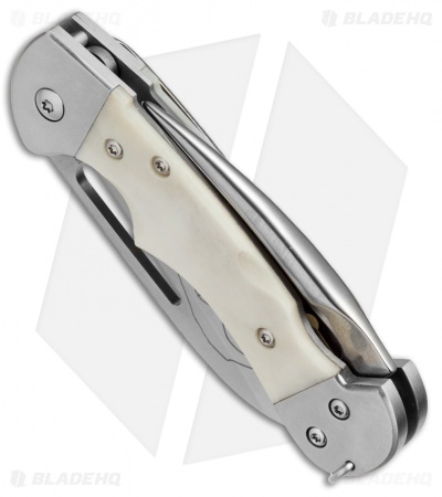 Myerchin Gen. 2 Crew Pro Liner Lock Knife Natural Bone (2.5" Satin Serr)