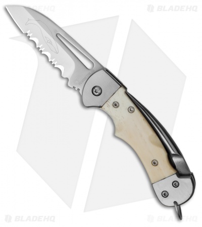 Myerchin Gen. 2 Crew Pro Liner Lock Knife Natural Bone (2.5" Satin Serr)