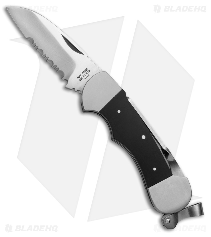Myerchin Denali Hunting Knife Black Micarta (3.4" Satin Serr)