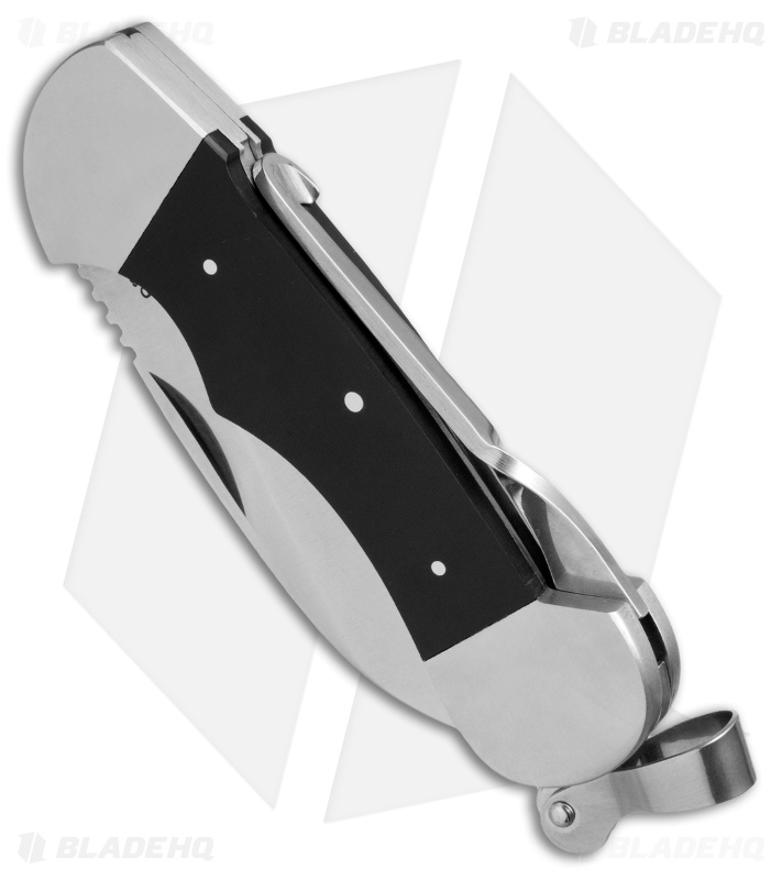 Myerchin Denali Hunting Knife Black Micarta (3.4" Satin Serr)