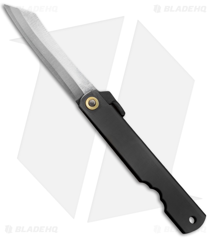 Nagao Higonokami Friction Folder 90mm Black (2.625" Triple SK) HIGO 6BL