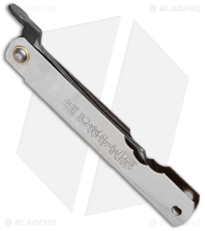 Nagao Higonokami Friction Folder 90mm Silver (2.625" Triple SK) HIGO 6SL
