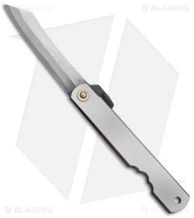 Nagao Higonokami Friction Folder 90mm Silver (2.625" Triple SK) HIGO 6SL