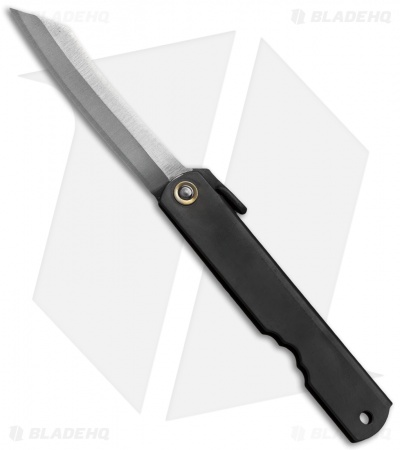 Nagao Higonokami HIGO 7BL Friction Folder 100mm Black (3" Triple SK)