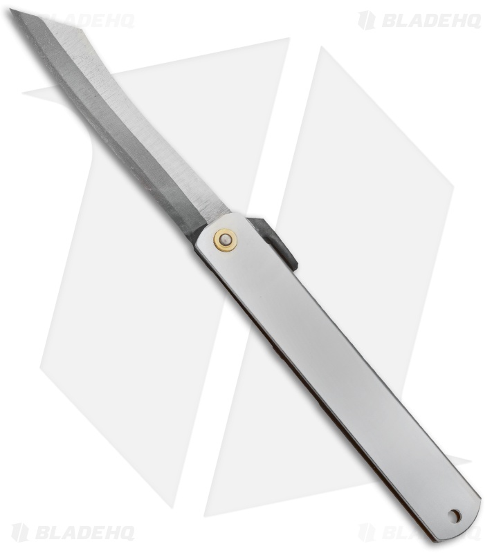 Nagao Higonokami Friction Folder 120mm Silver (3.75" Triple SK) HIGO 8SL