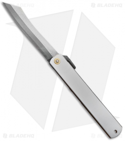 Nagao Higonokami Friction Folder 120mm Silver (3.75" Triple SK) HIGO 8SL