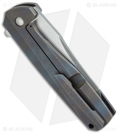 NCC Knives Valkyrie Flipper Framelock Knife Heat Ti (3.5" Two-Tone)