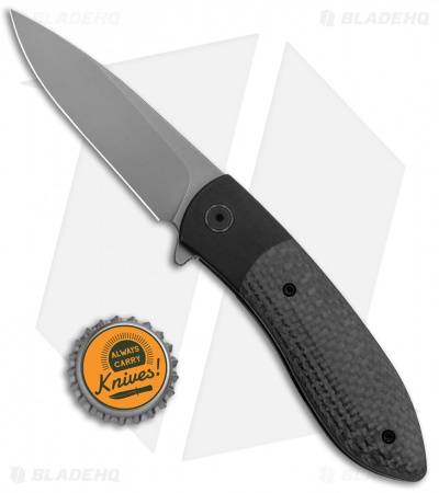 Ohlone Knives Butron Frame Lock Knife Carbon Fiber (3.25" Bead Blast)