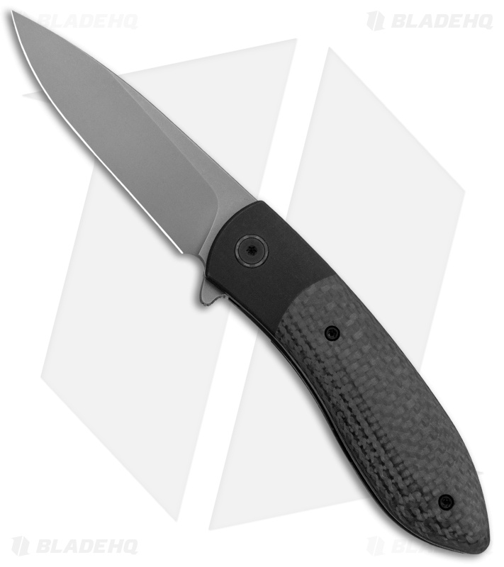 Ohlone Knives Butron Frame Lock Knife Carbon Fiber (3.25" Bead Blast)