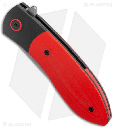 Ohlone Knives Butron Frame Lock Knife Red G-10 (3.25" Bead Blast)