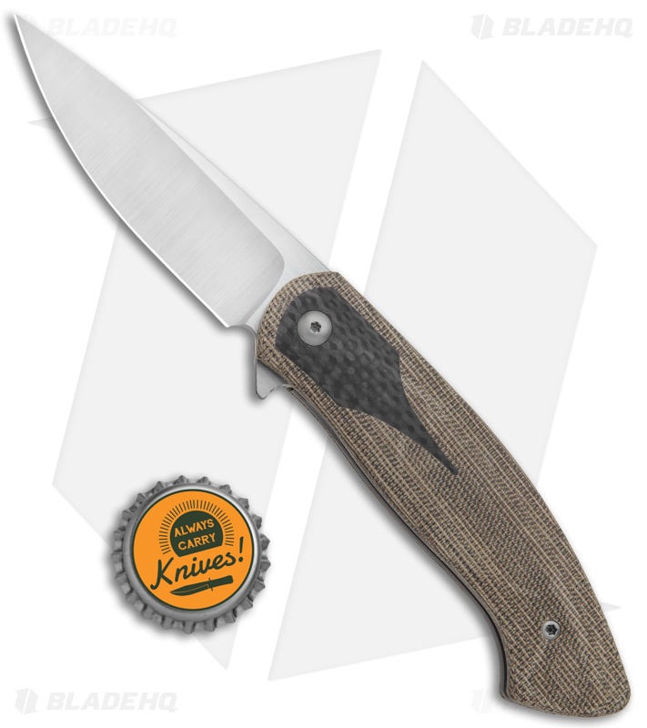Ohlone Knives Rodayo Liner Lock Knife OD Green/Carbon Fiber (Satin)