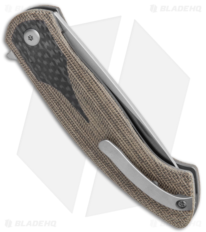 Ohlone Knives Rodayo Liner Lock Knife OD Green/Carbon Fiber (Satin)