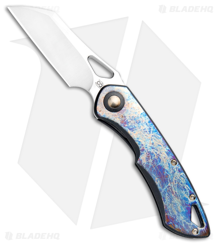 Olamic Cutlery WhipperSnapper Frame Lock Knife Nebula Ti (2.75" Satin)