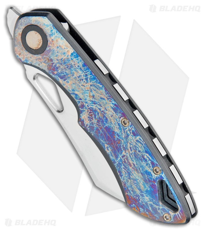 Olamic Cutlery WhipperSnapper Frame Lock Knife Nebula Ti (2.75" Satin)