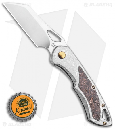 Olamic Cutlery WhipperSnapper Isolo SE Knife Copper/Ti Sheepsfoot (2.75" Satin)