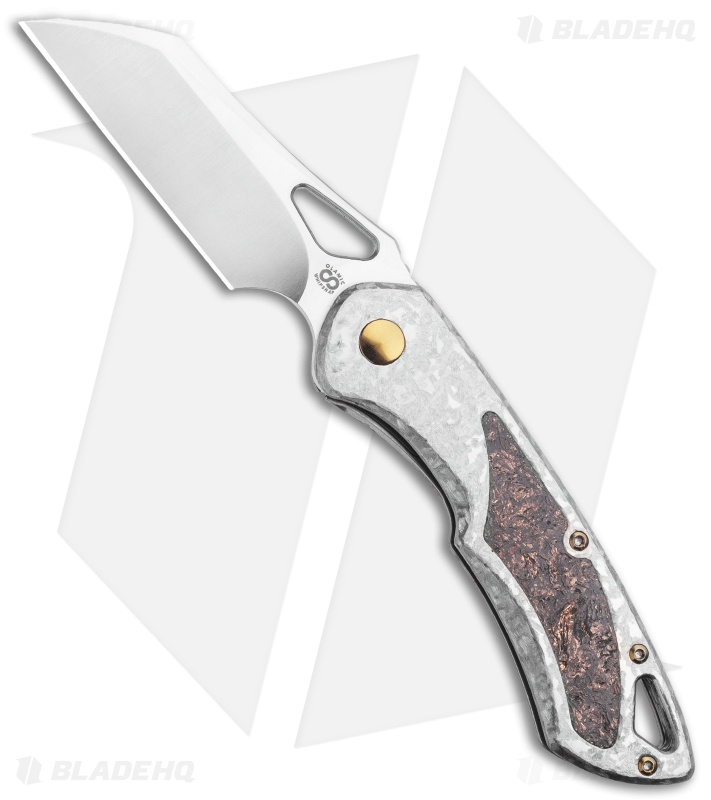 Olamic Cutlery WhipperSnapper Isolo SE Knife Copper/Ti Sheepsfoot (2.75" Satin)