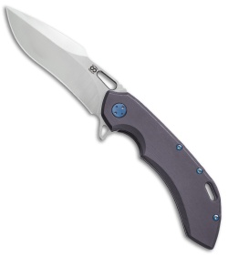 Olamic Wayfarer 247 Harpoon Frame Lock Knife Kinetic Ocean (3.5" Satin)