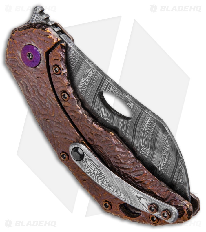 Mid-tech olamic busker +セラミックナイフ Olamic Busker Titanium Frame Steampunk Titanium - Blade HQ
