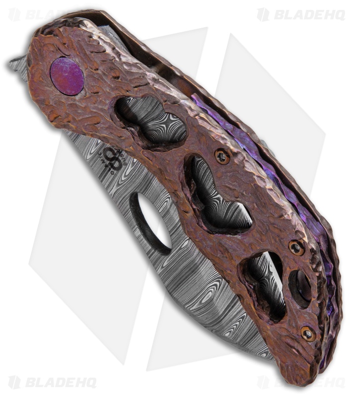 Olamic Busker iSolo Knife | Molten Burple/Damas - Blade HQ