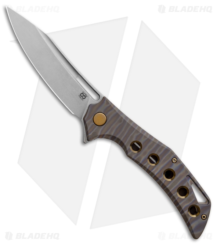 Olamic Cutlery Swish Flipper Frame Lock Knife Flame Colored (3.75" SW) S164