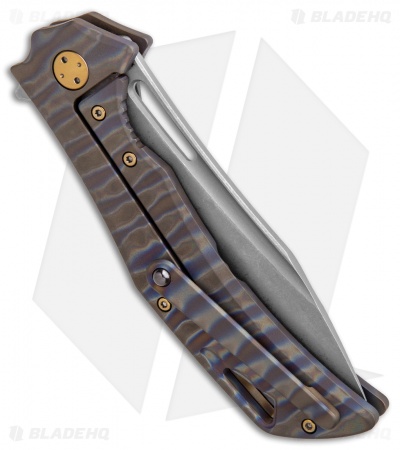 Olamic Cutlery Swish Flipper Frame Lock Knife Flame Colored (3.75" SW) S164