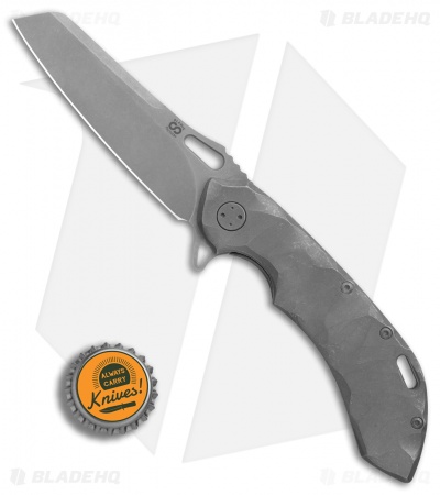 Olamic Cutlery Wayfarer 247 Sheepscliffe Knife Darkwash Ti Rocks (3.5" SW) 