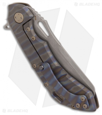  Olamic Cutlery Wayfarer 247 Sheepscliffe Knife Flamed Ti (3.5" Stonewash) 