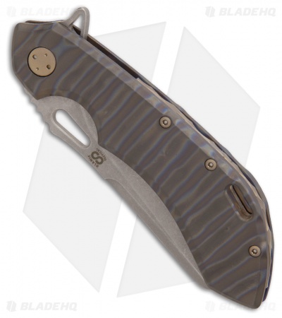  Olamic Cutlery Wayfarer 247 Sheepscliffe Knife Flamed Ti (3.5" Stonewash) 