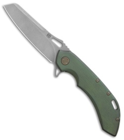 Olamic Cutlery Wayfarer 247 Sheepscliffe Knife Kinetic Rainforest Ti (3.5" SW) 