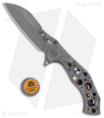 Olamic Cutlery Soloist Scout Frame Lock Knife iSolo Special (4.3" Dark Wash)