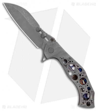 Olamic Cutlery Soloist Scout Frame Lock Knife iSolo Special (4.3" Dark Wash)