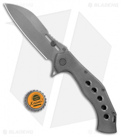 Olamic Cutlery Soloist Scout Frame Lock Knife Titanium (4.3" Dark Wash)