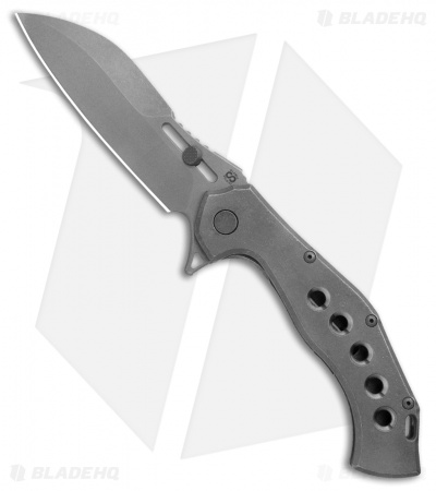 Olamic Cutlery Soloist Scout Frame Lock Knife Titanium (4.3" Dark Wash)