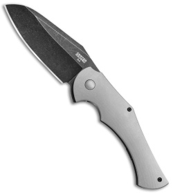 Ontario Carter 2quared Frame Lock Flipper Titanium (3.5" Black SW) 8876 OKC