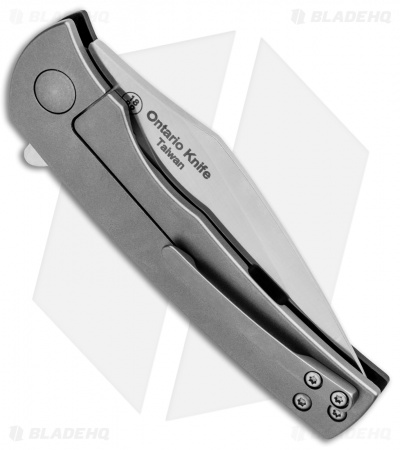 Ontario Carter Trinity Frame Lock Knife Black G-10 (3" Satin) 8877 OKC
