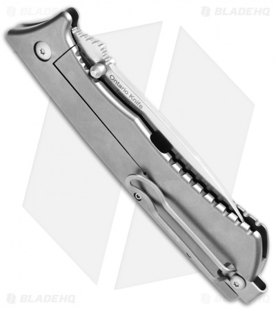 Ontario Cerberus Folder Frame Lock Knife Titanium (3.75" Satin) 1776