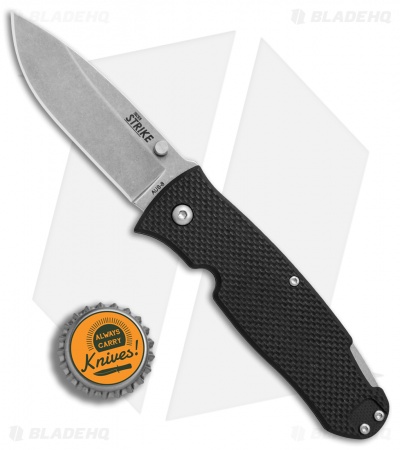Ontario Dozier Strike Lock Back Knife Black G-10 (3.125" Satin) 9102