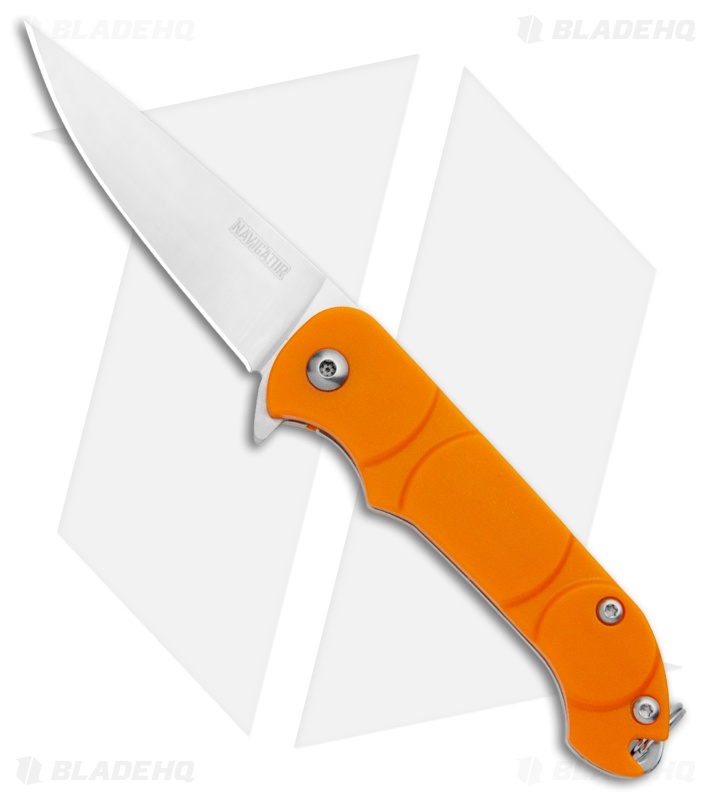 Ontario Navigator - Liner Lock Knife | Orange Plastic | Blade HQ