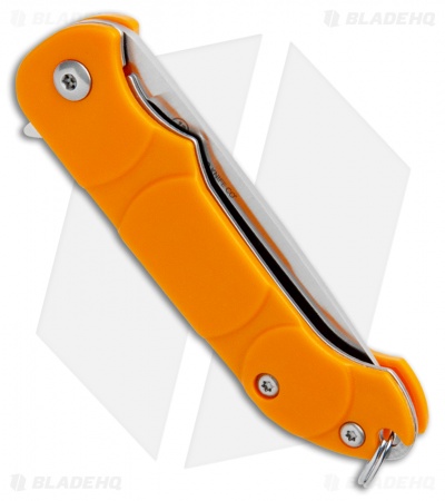 Ontario Navigator Liner Lock Knife Orange Plastic (2.375" Satin) 8900
