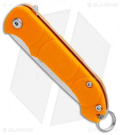 Ontario Navigator Liner Lock Knife Orange Plastic (2.375" Satin) 8900