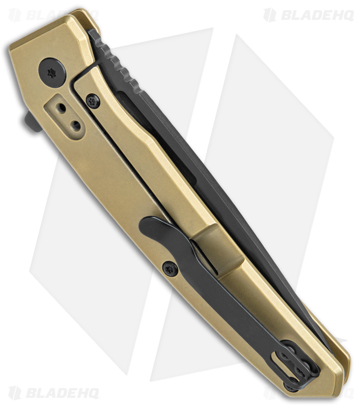 Ontario Ti22 Equinox Frame Lock Knife Bronze Titanium (3" Black)