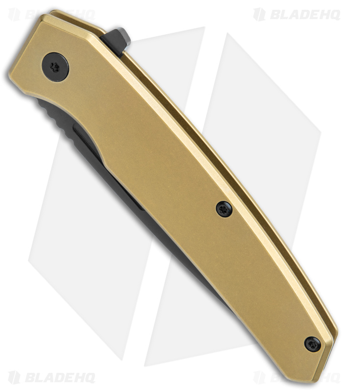 Ontario Ti22 Equinox Frame Lock Knife Bronze Titanium (3" Black)