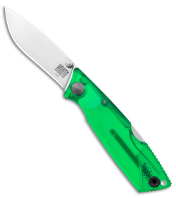 Ontario Wraith Ice Series Terrain Lockback Knife Green Polymer (2.6" Satin)