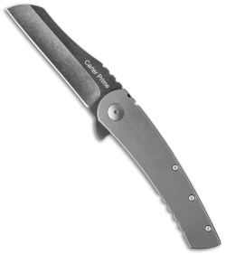 Ontario Carter Prime Frame Lock Flipper Titanium (3.375" Black SW) 8875 OKC