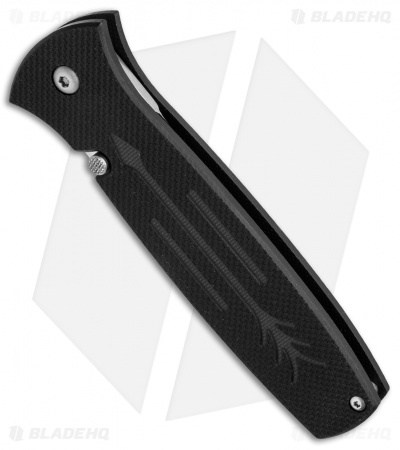 Ontario OKC Dozier Arrow Liner Lock Folding Knife Black G-10 (3.6" Satin)