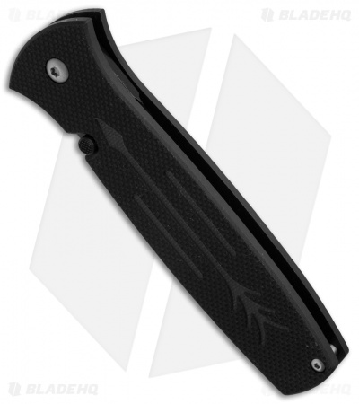 Ontario OKC Dozier Arrow Liner Lock Folding Knife Black G-10 (3.6" Black)