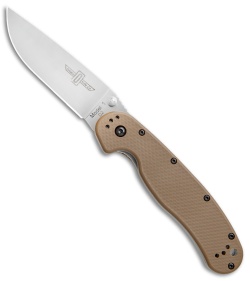 Ontario RAT Model 1 Liner Lock Knife Coyote Brown (3.6" D2 Satin) 8867CB