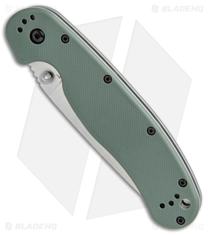 Ontario RAT Model 1 Liner Lock Knife OD Green (3.6" D2 Satin) 8867OD